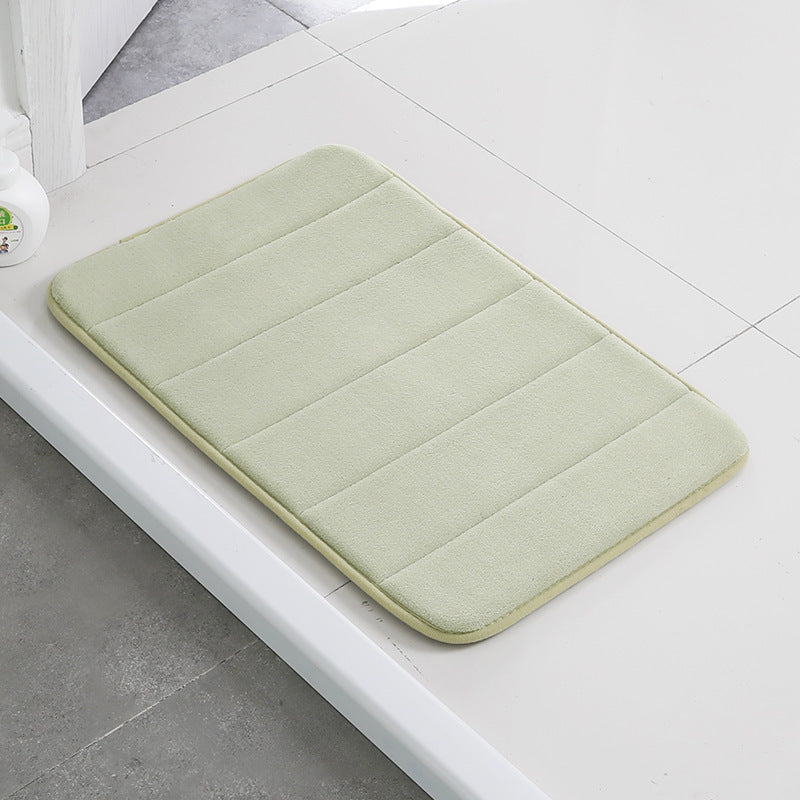 Home Bath Mat Coral Fleece Bathroom Carpet Water Absorption Non-slip Memory Foam Absorbent Washable Rug Toilet Floor Mat Home Bath Mat Coral Fleece Bathroom Carpet Water Absorption Non-slip Memory Foam Absorbent Washable Rug Toilet Floor Mat